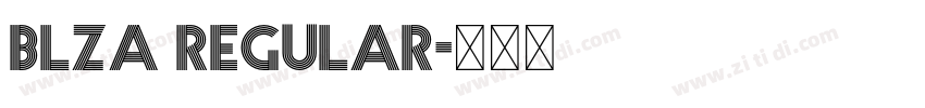 Blza Regular字体转换